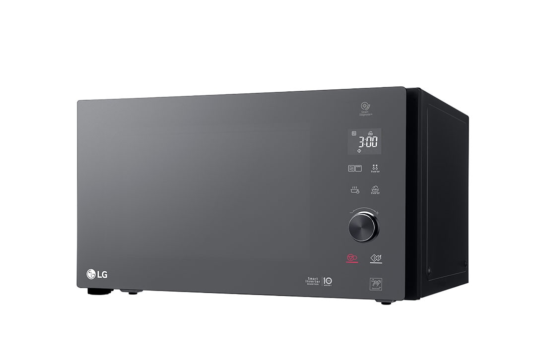 LG Mikrotalasna rerna od 25L sa roštiljem, Smart Inverter tehnologija, Funkcija zdravog prženja, EasyClean™ unutrašnji premaz, Left view, MH6565DPR, thumbnail 4