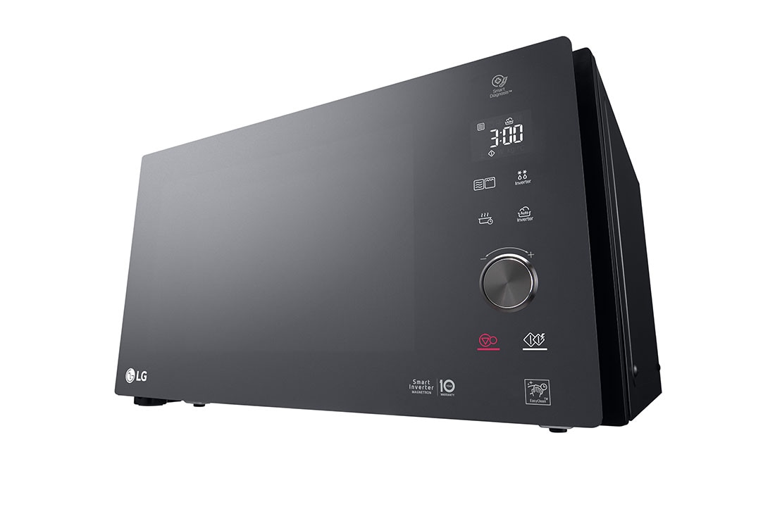 LG Mikrotalasna rerna od 25L sa roštiljem, Smart Inverter tehnologija, Funkcija zdravog prženja, EasyClean™ unutrašnji premaz, Left perspective  view, MH6565DPR, thumbnail 5