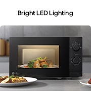 LG Mikrotalasna pećnica od 20 litara	, LG mikrotalasna pećnica sa jakim LED osvetljenjem koje čini hranu jasno vidljivom., MS2082H, thumbnail 5