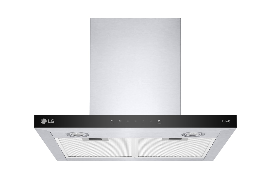 LG Ugradni aspirator širine 60 cm, maksimalnog kapaciteta ventilacije 830 m3/h i WiFi funkcije, Pogled spreda sa otvorenim vratima, HCEZ2426S, thumbnail 2