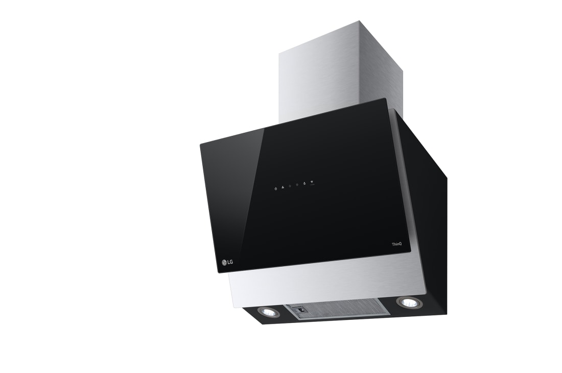 LG Ugradni aspirator širine 60 cm, maksimalnog kapaciteta ventilacije 649 m3/h i WiFi funkcije, Pogled sa leve perspektive, HCEZ2428B, thumbnail 10