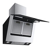 LG Ugradni aspirator širine 60 cm, maksimalnog kapaciteta ventilacije 649 m3/h i WiFi funkcije, Pogled odozgo u perspektivi sa otvorenim otvorom za deterdžent, HCEZ2428B, thumbnail 9