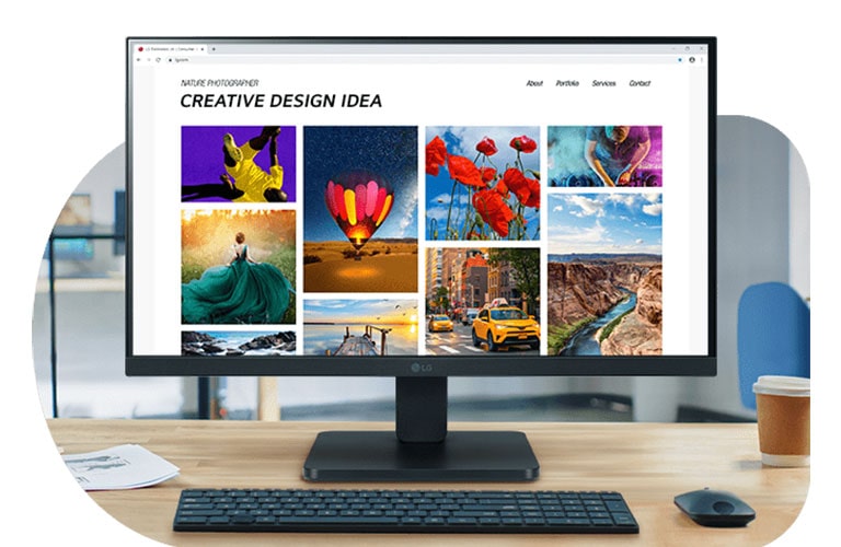 Full HD (1920x1080) ekran od 21,45 inča podiže radnu produktivnost na viši nivo zahvaljujući jasnim bojama.