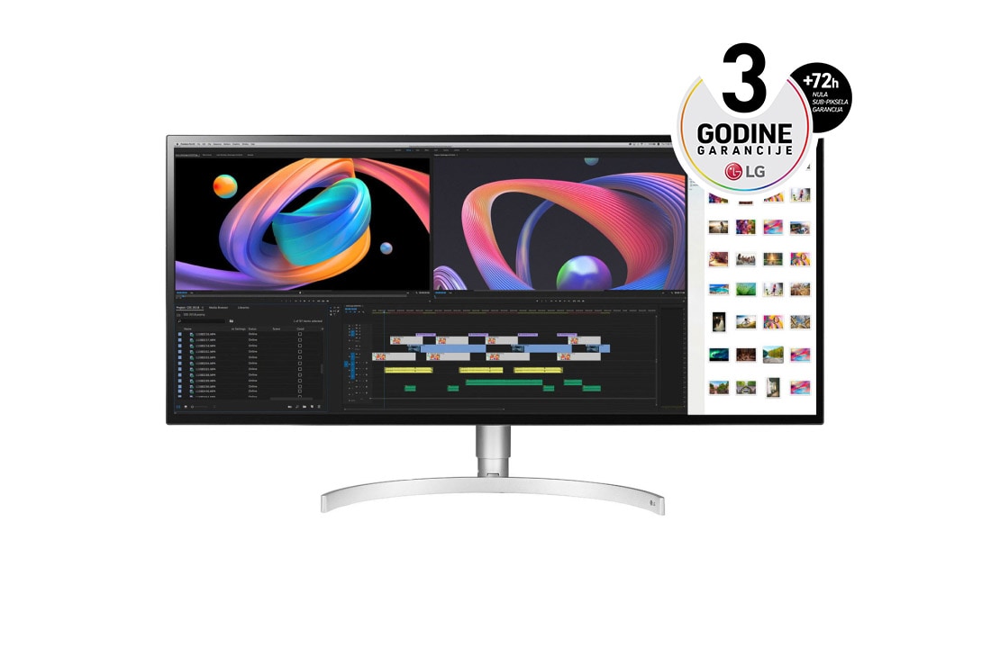 LG UltraWide™ WUHD (5120 x 2160) Nano IPS ekran od 34” sa odnosom strana 21:9, 34WK95U-W