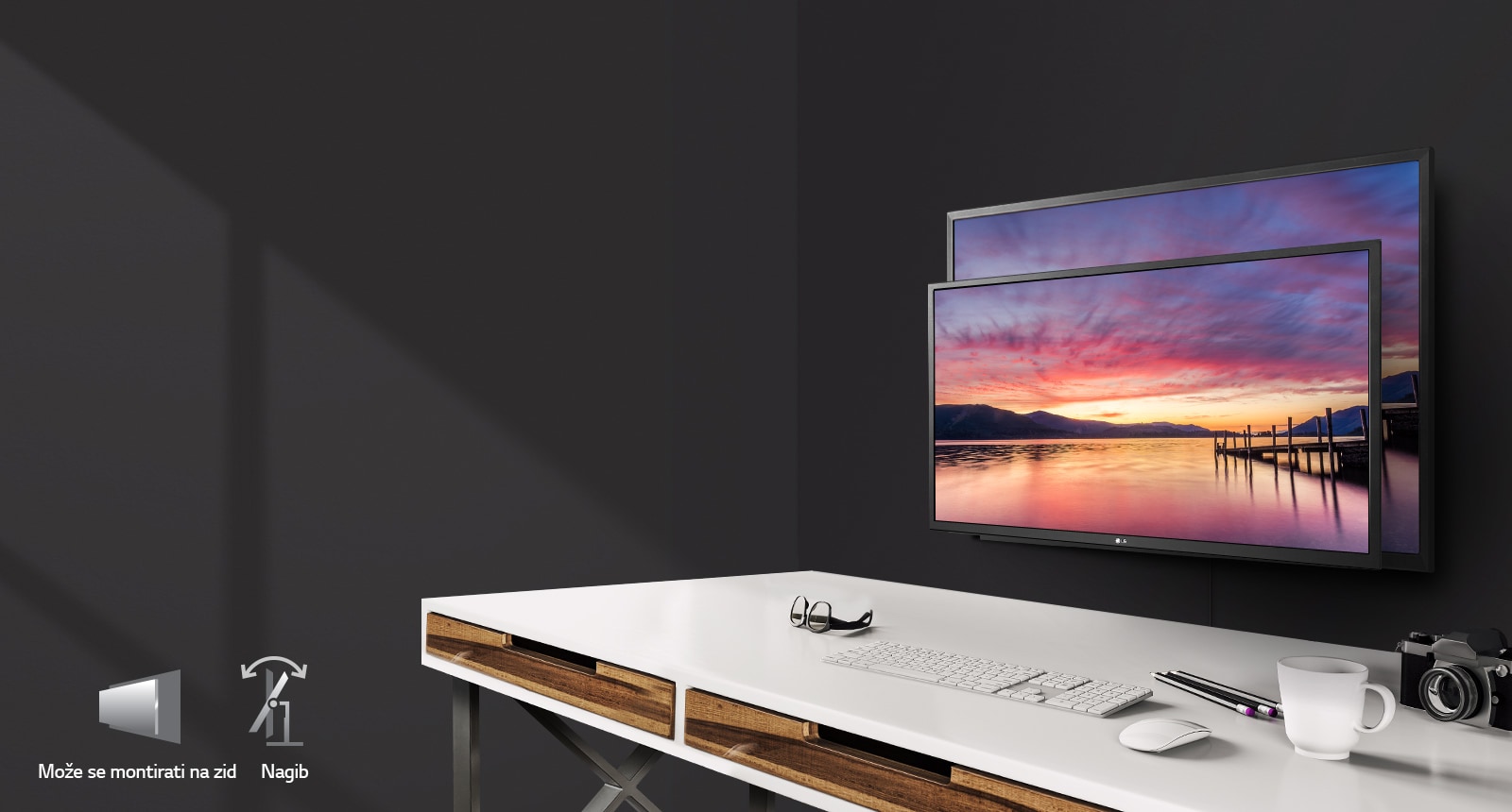 Može se montirati na zid