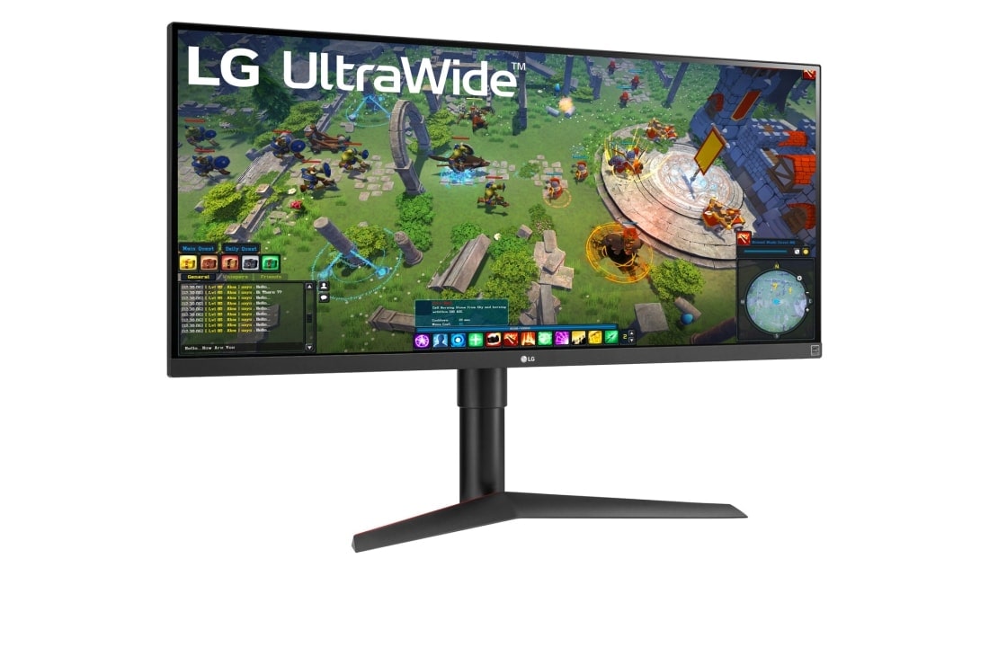 LG 34'' 21:9 UltraWide™ Full HD IPS monitor s HDR10 i AMD FreeSync™ , Prikaz sa bočne strane na +15 stepeni, 34WP65G-B, thumbnail 3