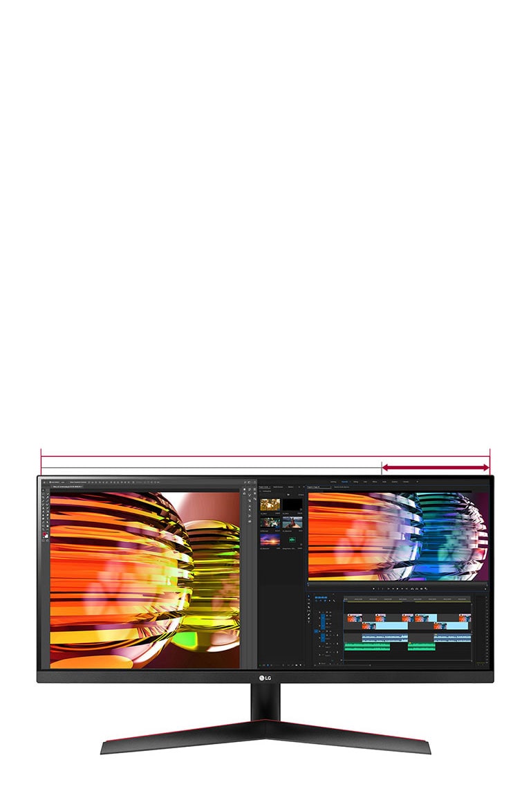 21:9 Full HD ekran pruža 33% veću površinu od standardnog formata 16:9 Full HD (1920x1080).