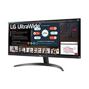 LG 29'' 21:9 FHD IPS UltraWide™ monitor s HDR10, Prikaz sa bočne strane na +15 stepeni, 29WP500-B, thumbnail 2