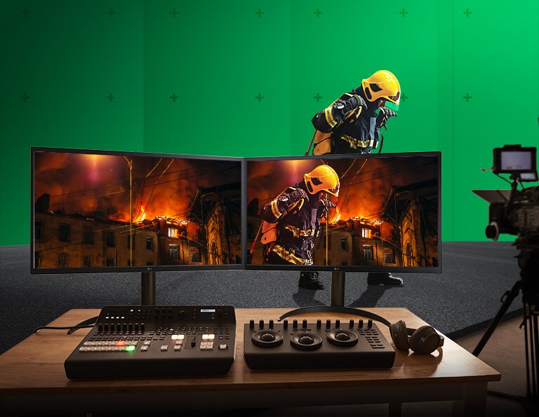 LG UltraFine™ OLED Pro u dovoljnom stepenu reprodukuje oblasti sa bojama sa više standarda, a takođe precizno i verodostojno predstavlja izračunate vrednosti boja koje koriste filmski režiseri.