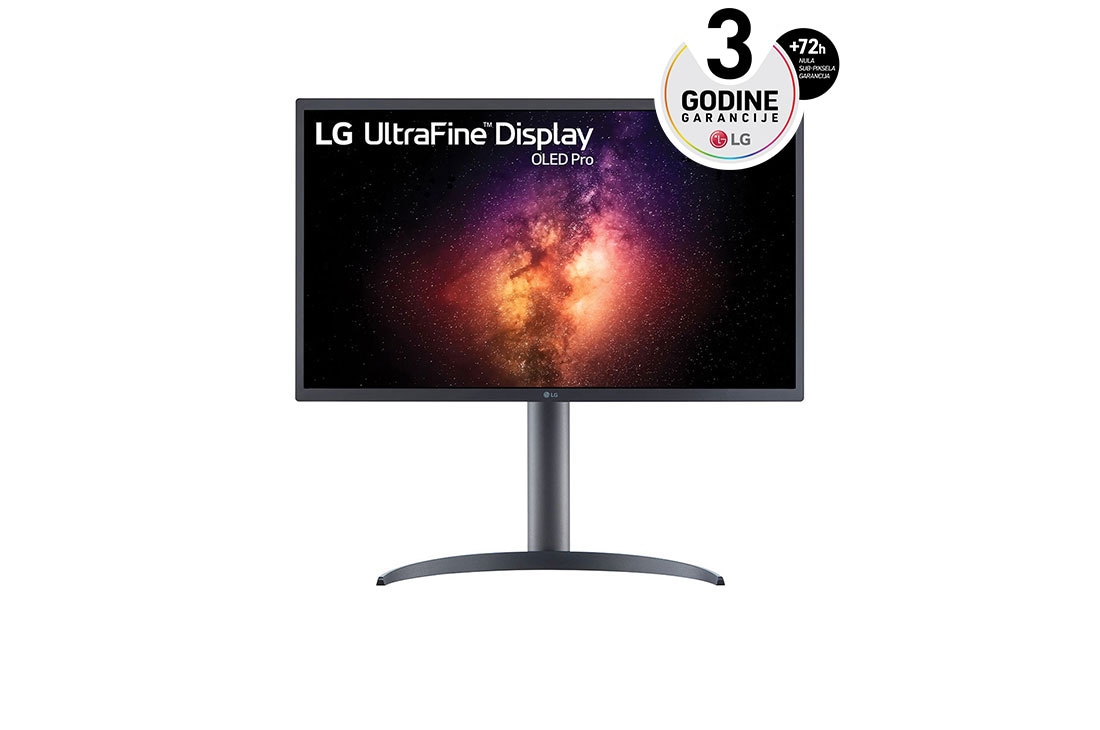 LG 31,5'' UHD 4K OLED monitor s USB-C, prikaz spreda, 32EP950-B
