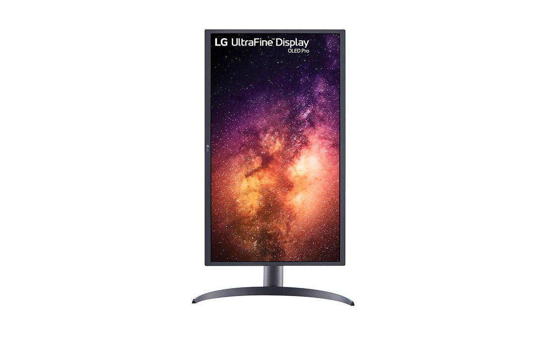 LG 31,5'' UHD 4K OLED monitor s USB-C, prikaz spreda sa ekranom koji se okreće za 90 stepeni u portretnom prikazu, 32EP950-B, thumbnail 7