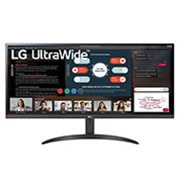 LG 34'' 21:9 UltraWide™ Full HD IPS monitor sa tehnologijom AMD FreeSync™, prikaz spreda, 34WP500-B, thumbnail 1