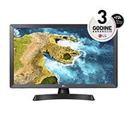 LG 23'' TV monitor sa širokim uglom gledanja, prikaz spreda, 24TQ510S-PZ, thumbnail 1