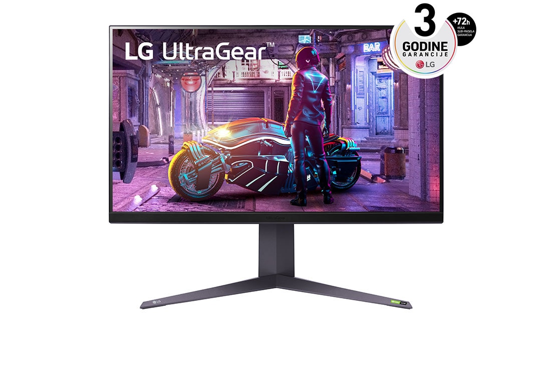 LG 31,5'' QHD IPS UltraGear™  gaming monitor sa 1ms vreme odziva i NVIDIA G-Sync™ , prikaz spreda, 32GQ850-B
