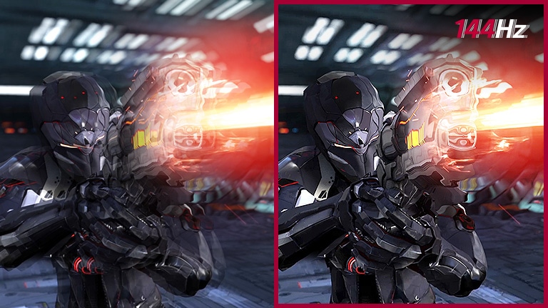 Poređenje zaostalih slika uz osvežavanje na 60Hz i osvežavanje na 144Hz