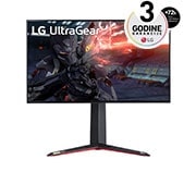 LG 27'' 4K UHD Nano IPS 1ms 144Hz UltraGear™ monitor , prikaz spreda, 27GN95R-B, thumbnail 1