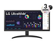 LG 26'' 21:9 UltraWide™ Full HD IPS Monitor with AMD FreeSync™ , prikaz spreda, 26WQ500-B, thumbnail 1