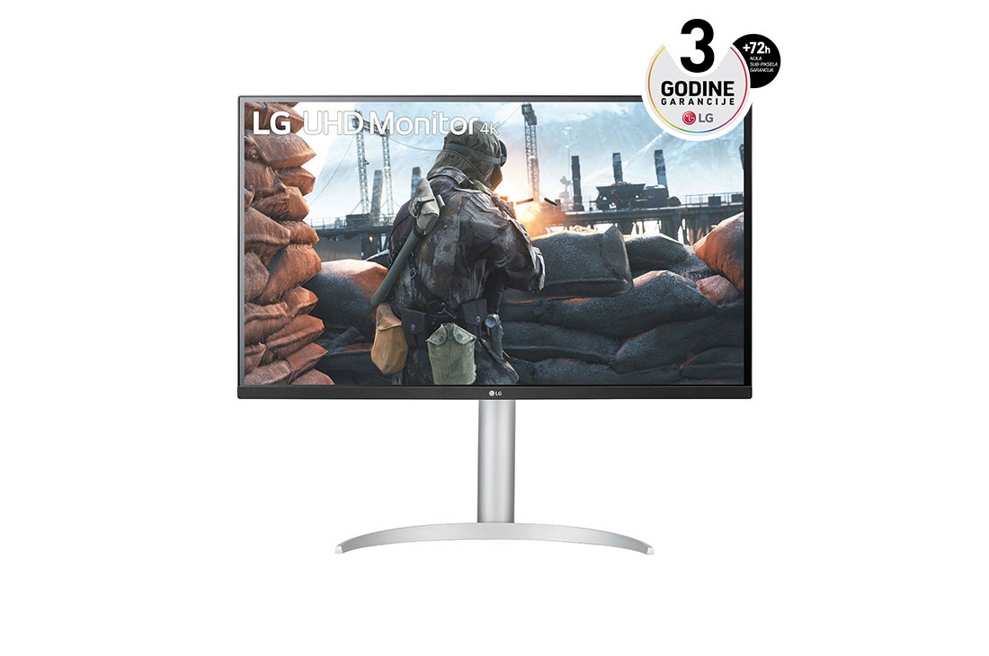 LG 32'' HDR UHD monitor USB Type-C™, prikaz spreda, 32UP550N-W