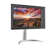 LG 27'' UHD 4K monitor VESA DisplayHDR™ 400, USB Type-C™, Prikaz sa bočne strane na +15 stepeni, 27UP850N-W, thumbnail 3