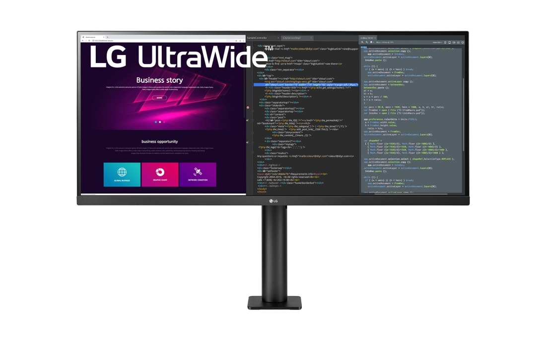 LG 34'' 21:9 UltraWide™ QHD Ergo IPS monitor sa HDR10 i AMD FreeSync™, 34WN780P-B, 34WN780P-B, thumbnail 2