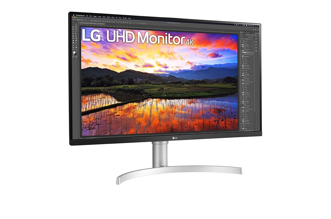 LG 31,5''  4K UHD monitor s HDR 10, Prikaz sa bočne strane na +15 stepeni, 32UN650P-W, thumbnail 3