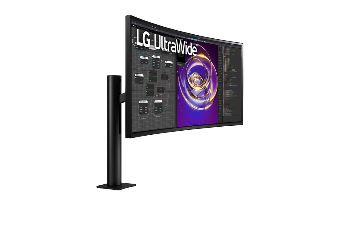 LG 34'' 21:9 QHD (3440 x 1440) UltraWide™ Ergo monitor, Perspektiva, 34WP88CP-B, thumbnail 3