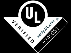 UL VERIFIED logotip za sertifikaciju.