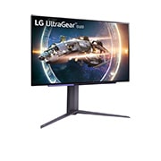 LG 27'' UltraGear™ OLED QHD Gaming Monitor sa 240Hz brzinom osvežavanja i 0.03ms (GtG) vremenom odziva, Prikaz sa bočne strane na +15 stepeni, 27GR95QE-B, thumbnail 3