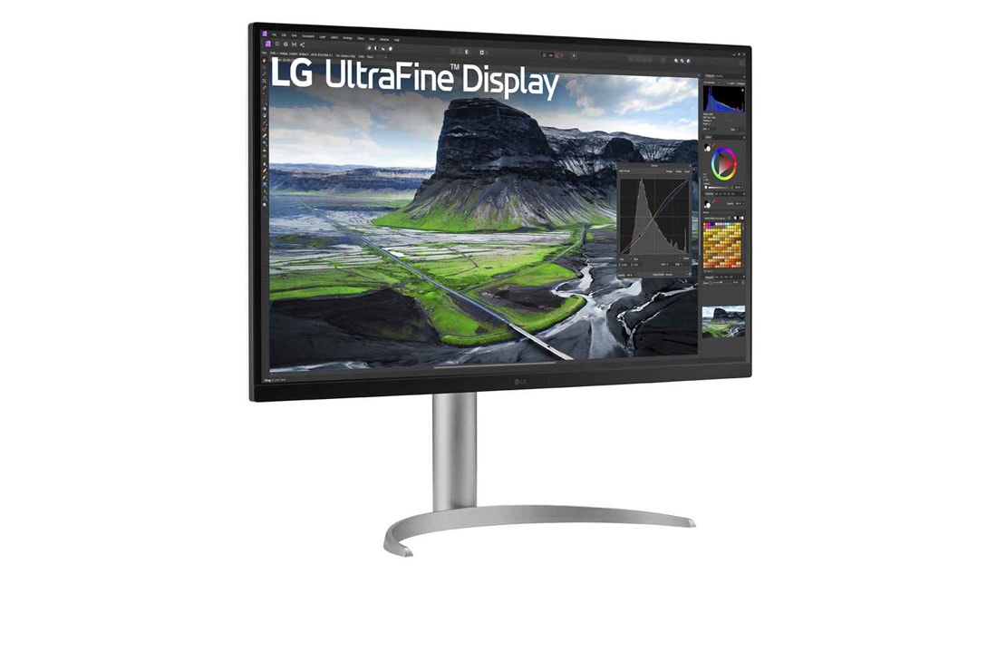 LG 31.5” UHD 4K Nano IPS monitor sa Auto Self Calibration, Prikaz sa bočne strane na +15 stepeni, 32UQ85R-W, thumbnail 3