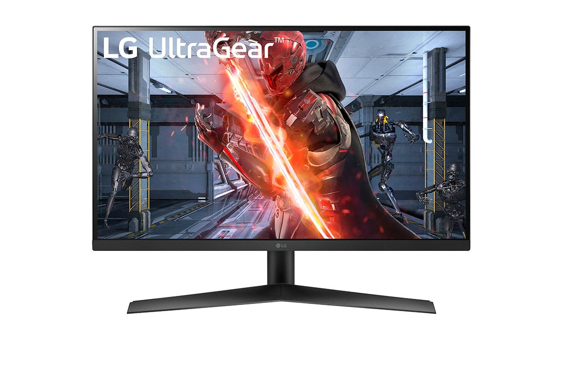 LG 27” UltraGear™ 16:9 Full HD gejming monitor sa brzinom osvežavanja od 144Hz, prikaz spreda, 27GN60R-B