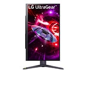 LG 27” UltraGear™ 16:9 QHD gejming monitor sa brzinom osvežavanja od 165Hz, prikaz spreda sa ekranom koji se okreće za 90 stepeni u portretnom prikazu, 27GR75Q-B, thumbnail 7