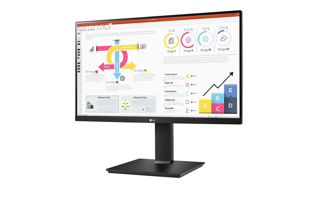 LG 23,8” QHD 16:9 IPS monitor sa brzinom osvežavanja od 60 Hz, Prikaz sa bočne strane na +15 stepeni, 24QP750P-B, thumbnail 2