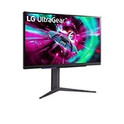 LG 27” UltraGear™ 16:9 UHD gejming monitor sa brzinom osvežavanja od 144Hz, bočni prikaz pod +15°, 27GR93U-B, thumbnail 3