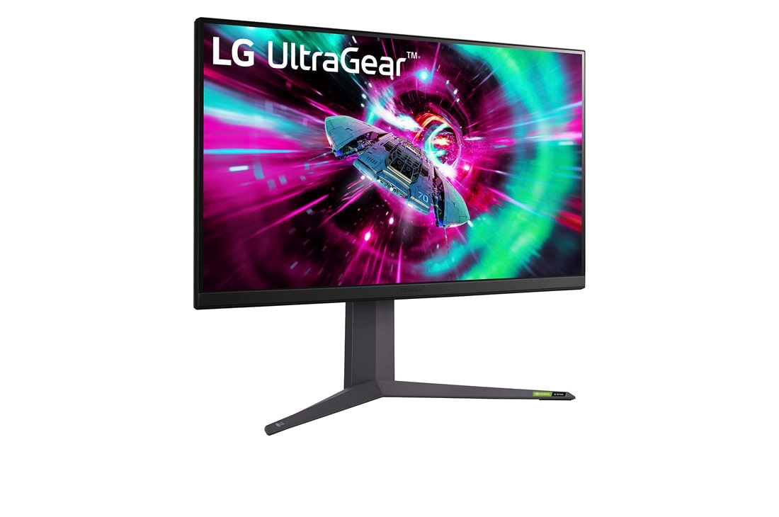 LG 31.5” LG UltraGear™ 16:9 UHD gejming monitor sa brzinom osvežavanja od 144Hz, bočni prikaz pod +15°, 32GR93U-B, thumbnail 3