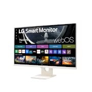 LG 27” 16:9 Full HD IPS Smart monitor sa webOS platformom, Left Perspective, 27SR50F-W, thumbnail 3