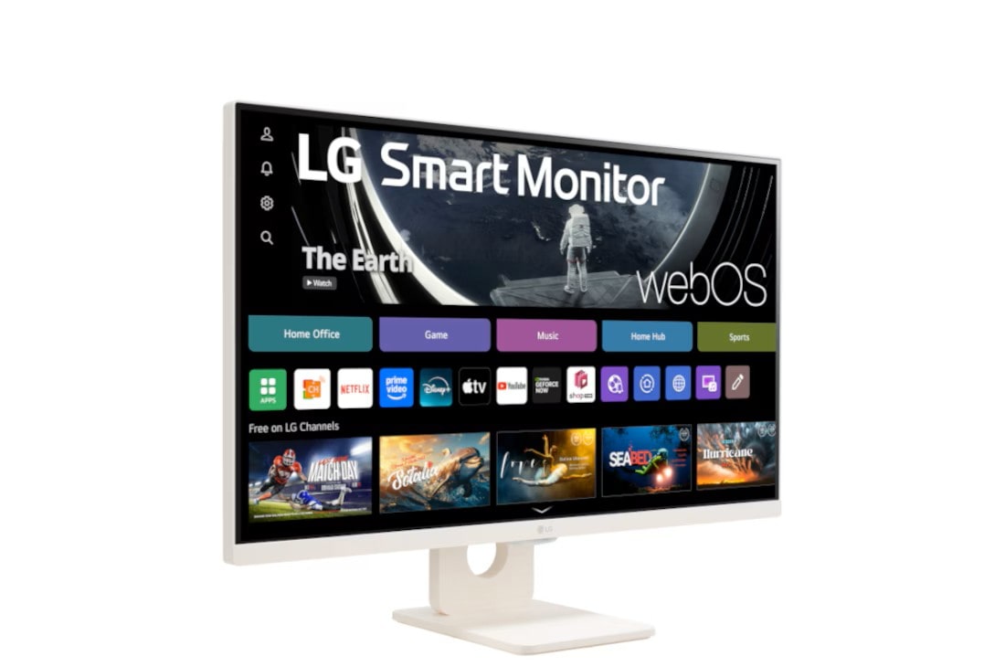 LG 27” 16:9 Full HD IPS Smart monitor sa webOS platformom, Right Perspective, 27SR50F-W, thumbnail 5