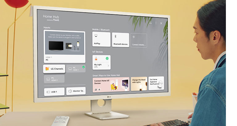 ThinQ Home Dashboard.