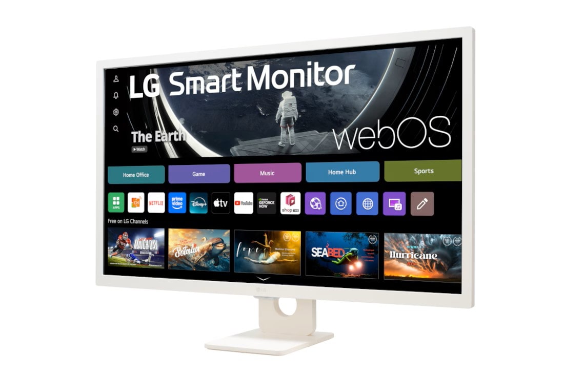 LG Smart monitor od 32 inča 16:9, bočni prikaz pod -15°, 32SR50F-W, thumbnail 2