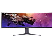 LG 45” UltraGear™ 32:9 odnos širina/visina, dvostruki KHD, zakrivljeni gejmer monitor sa brzinom osvežavanja od 200 Hz, Prednji prikaz	, 45GR75DC-B, thumbnail 1