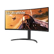 LG 34” UltraWide™ 21:9, zakrivljeni VA monitor sa brzinom osvežavanja od 160 Hz, bočni prikaz pod -15°, 34WP75CP-B, thumbnail 2