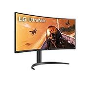 LG 34” UltraWide™ 21:9, zakrivljeni VA monitor sa brzinom osvežavanja od 160 Hz, perspektivni prikaz, 34WP75CP-B, thumbnail 4