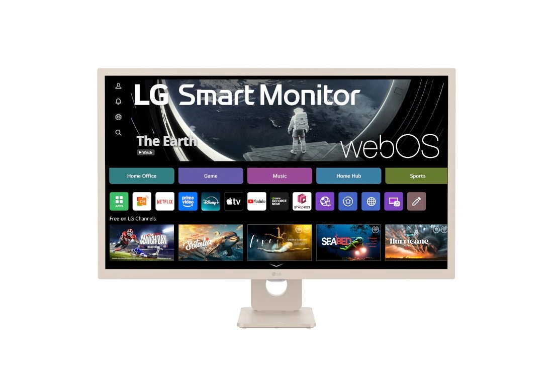 LG 32” 16:9 Full HD IPS Smart monitor sa webOS platformom, 32SR50F-E prednji prikaz, 32SR50F-E
