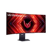 LG 45” UltraGear™ OLED 21:9 KHD zakrivljeni monitor za igre sa brzinom osvežavanja od 240 Hz, Prikaz sa prednje strane rotiran za +15 stepeni, 45GS95QE-B, thumbnail 3