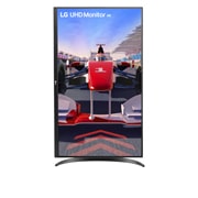 LG 32” UltraFine™ 16:9 odnos širine i visine 4K monitor sa brzinom osvežavanja od 60 Hz, prikaz spreda sa ekranom koji se okreće za 90 stepeni u portretnom prikazu, 32UR550K-B, thumbnail 5