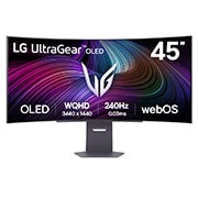 LG 45'' UltraGear™ OLED 21:9 WQHD Smart Gaming Monitor sa brzinom osvežavanja od 240Hz, prednji prikaz, 45GX90SA-B, thumbnail 1