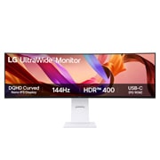 LG 49” UltraWide™ 32:9 Nano IPS zakrivljeni monitor sa brzinom osvežavanja od 144Hz, Front view, 49U950A-W, thumbnail 1