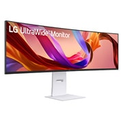 LG 49” UltraWide™ 32:9 Nano IPS zakrivljeni monitor sa brzinom osvežavanja od 144Hz, +15 degree side view, 49U950A-W, thumbnail 3