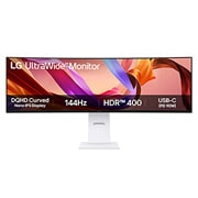 LG 49” UltraWide™ 32:9 Nano IPS zakrivljeni monitor sa brzinom osvežavanja od 144Hz, Right side view , 49U950A-W, thumbnail 9