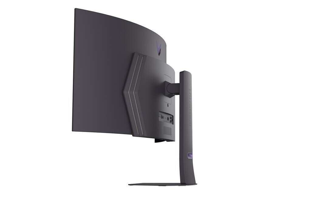 LG 45'' UltraGear™ OLED 21:9 WQHD zakrivljeni gejmerski monitor sa brzinom osvežavanja od 240Hz, изглед отзад с изключени светлини, 45GX900A-B, thumbnail 6