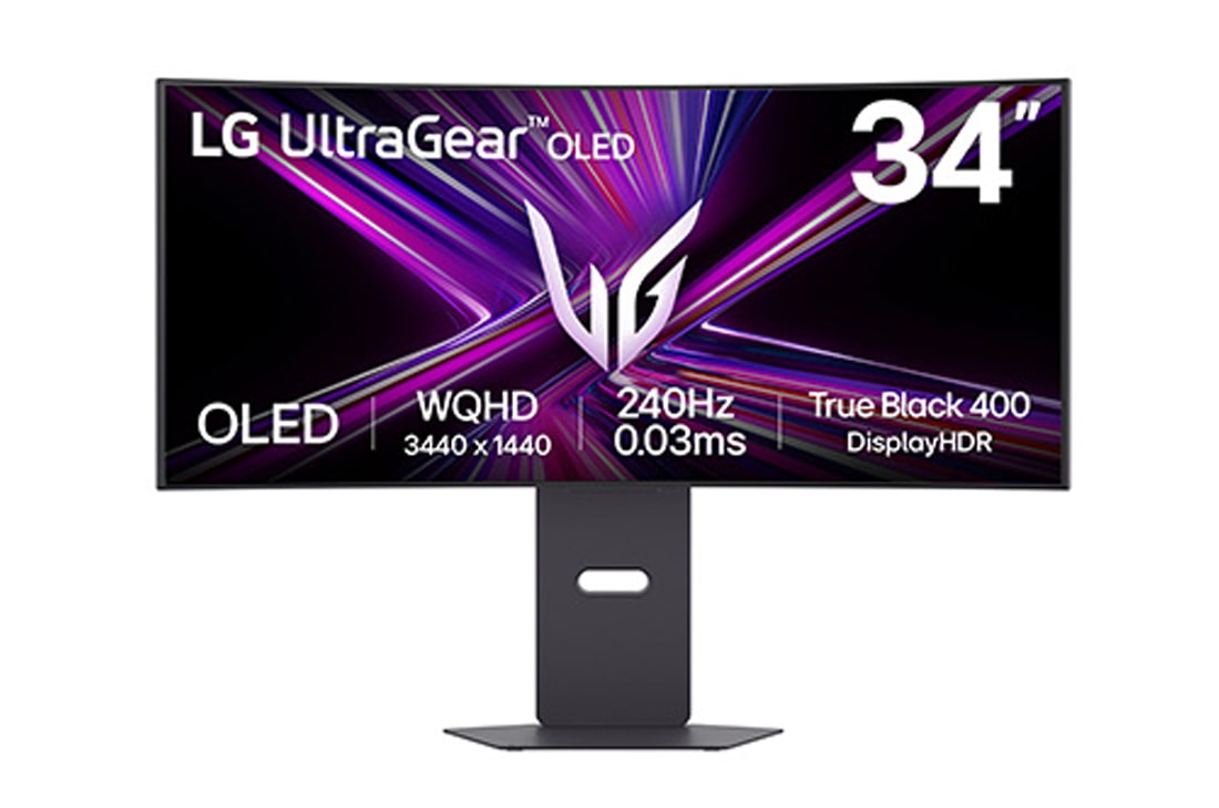 LG 34-inčni LG UltraGear™ OLED 240Hz WQHD zakrivljeni gejmerski monitor | 0.03ms (GtG), DisplayHDR True Black 400, USB-C (PD 65 W) i HDMI 2.1, 34-inčni LG UltraGear™ OLED 240Hz WQHD zakrivljeni gejmerski monitor | 0.03ms (GtG), DisplayHDR True Black 400, USB-C (PD 65 W) i HDMI 2.1, 34GX900A-B